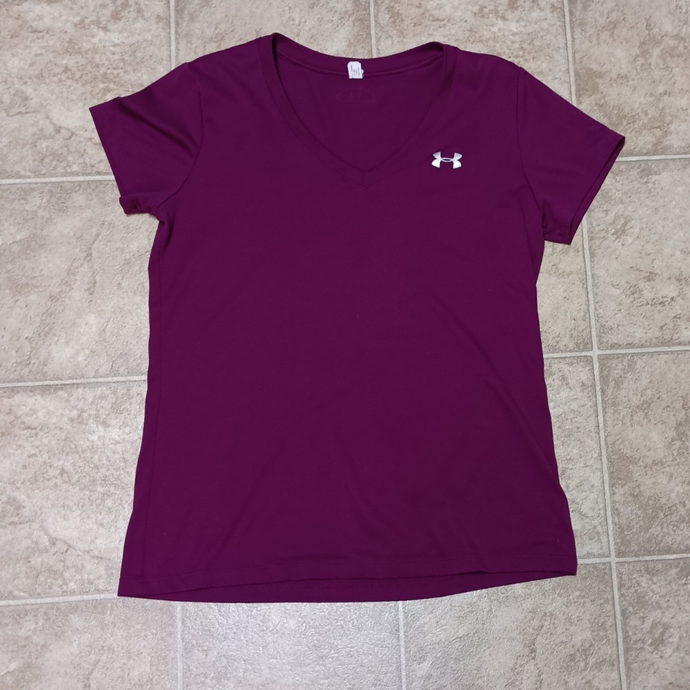 Under Armour Women's Short Sleeve Tee in Rich Purple